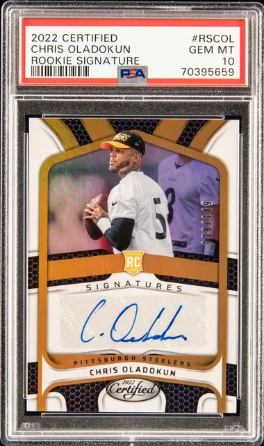 2022 Panini Certified Signatures Rscol Chris Oladokun #no-number card image