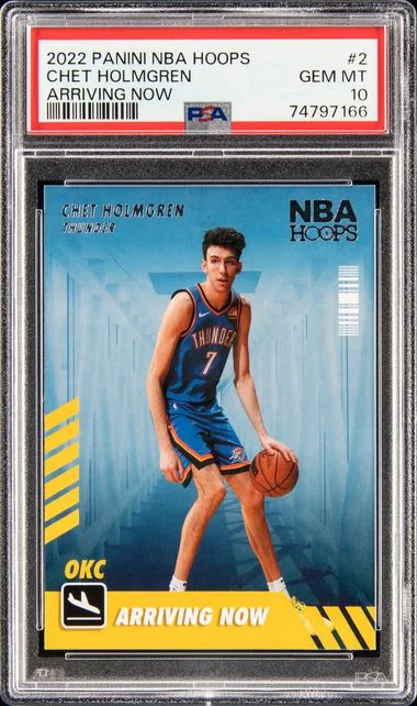 2022 Panini Chet Holmgren NBA Hoops Arriving Now #2 card image