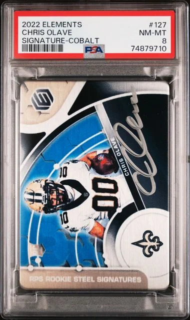 2022 Panini Chris Olave Elements Signature Cobalt #127 card image