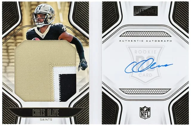 2022 Panini Chris Olave Playbook Rookies Playbook Jersey Autographs #209 card image