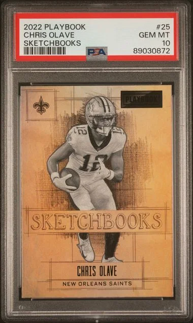 2022 Panini Chris Olave Playbook Sketchbooks #25 card image
