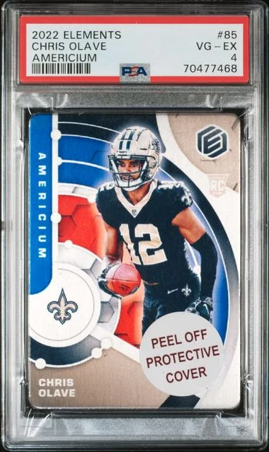 2022 Panini Chris Olave Elements Americium #85 card image