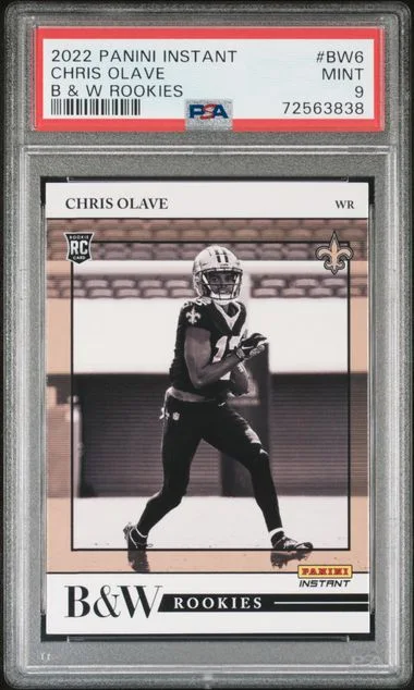 2022 Panini Chris Olave Instant Black & White Rookies #Bw6 card image