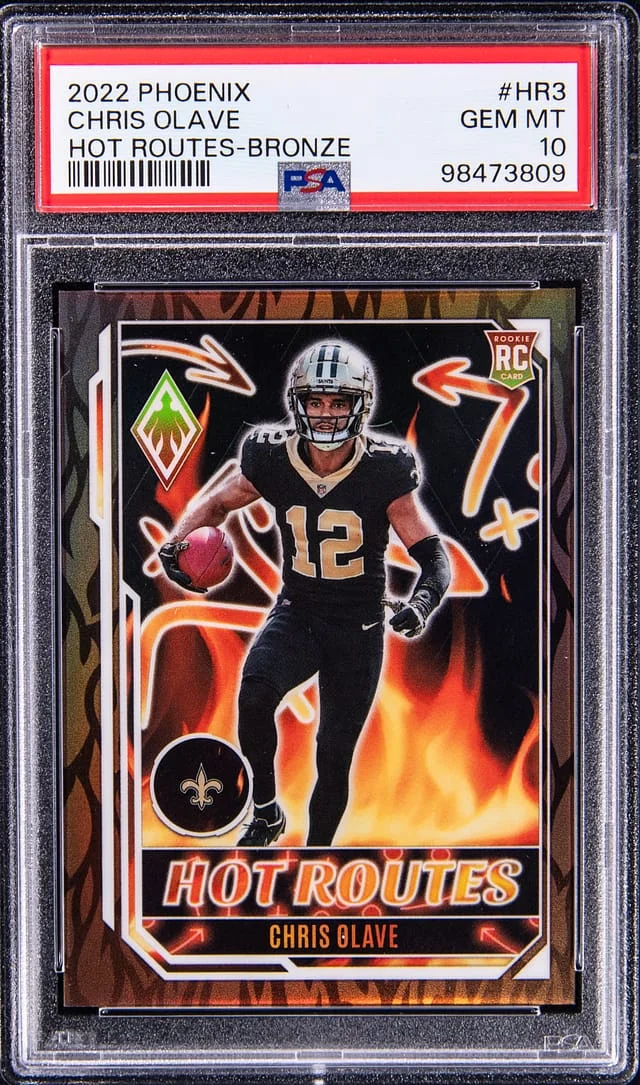 2022 Panini Chris Olave Phoenix Hot Routes Bronze #HR-3 card image