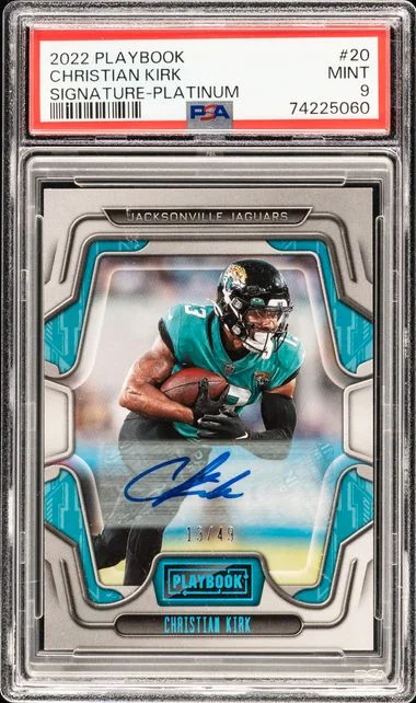 2022 Panini Christian Kirk Playbook Signature-Platinum #20 card image