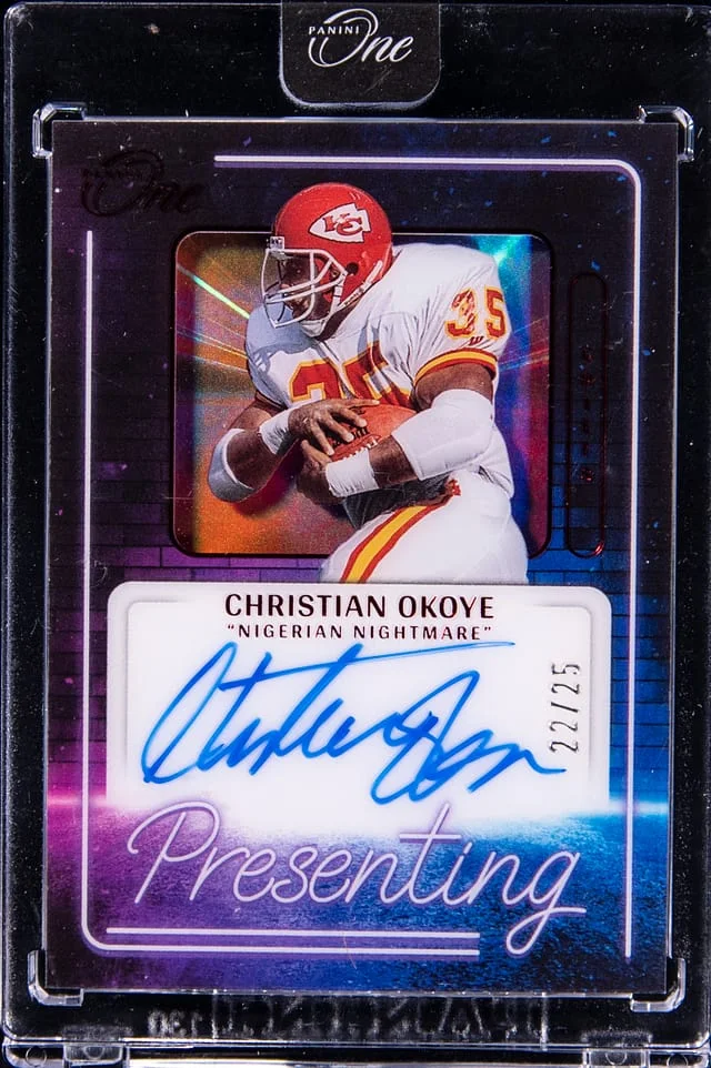 2022 Panini Christian Okoye One Presenting #182 card image