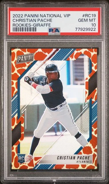 2022 Panini Christian Pache National VIP Rookies Giraffe #Rc19 card image