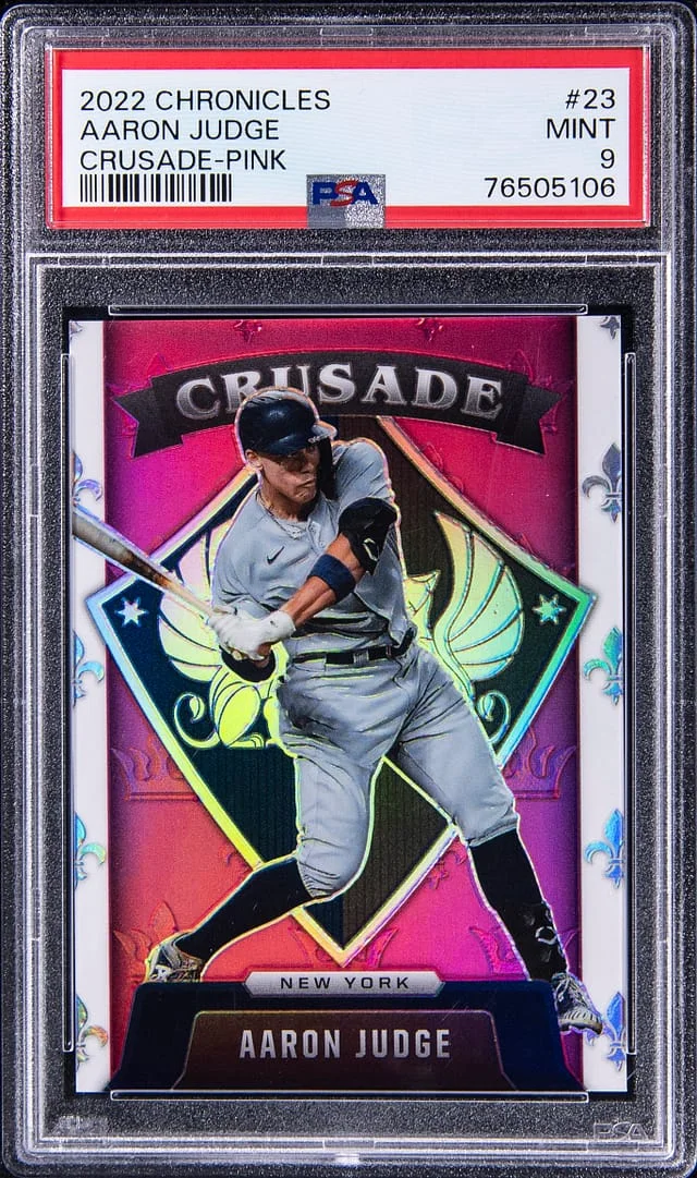 2022 Panini Chronicles Aaron Judge Crusade Pink #23 card image