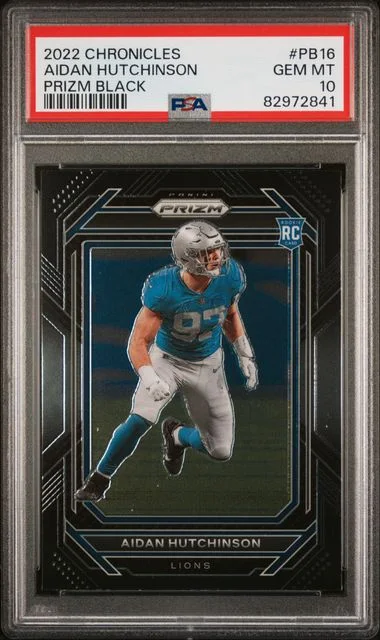 2022 Panini Chronicles Aidan Hutchinson Prizm Black #Pb16 card image