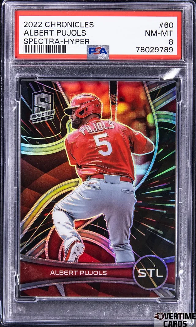 2022 Panini Chronicles Albert Pujols Spectra Hyper #60 card image
