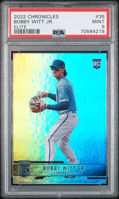 2022 Panini Chronicles Bobby Witt Jr. Elite #35 card image