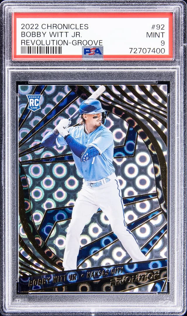 2022 Panini Chronicles Bobby Witt Jr. Revolution Groove #92 card image