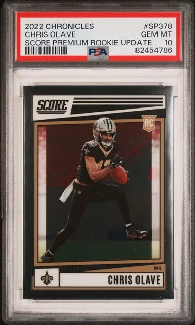 2022 Panini Chronicles Chris Olave Score Premium Rookies Update #SP-378 card image