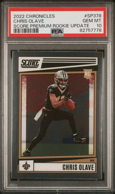 2022 Panini Chronicles Chris Olave Score Premium Rookies Update #Sp378 card image