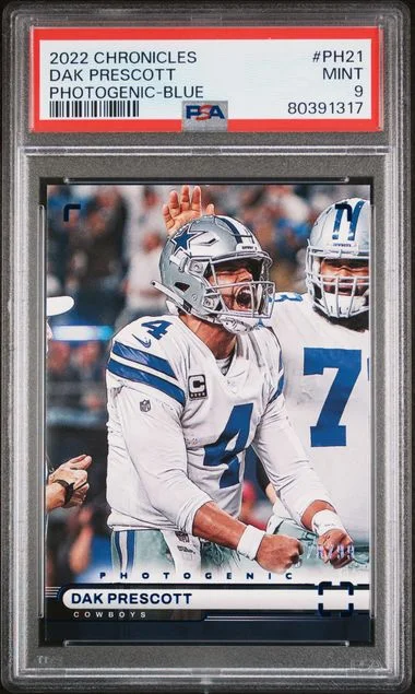 2022 Panini Chronicles Dak Prescott Photogenic Blue #PH21 card image