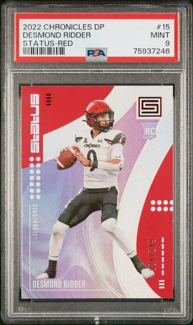 2022 Panini Chronicles Desmond Ridder Status Red #15 card image
