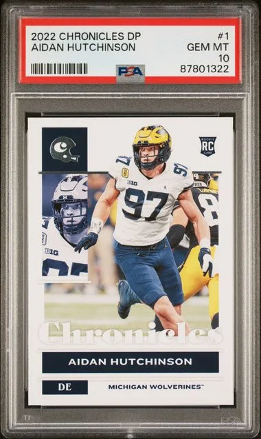 2022 Panini Chronicles Draft Picks Aidan Hutchinson #1 card image