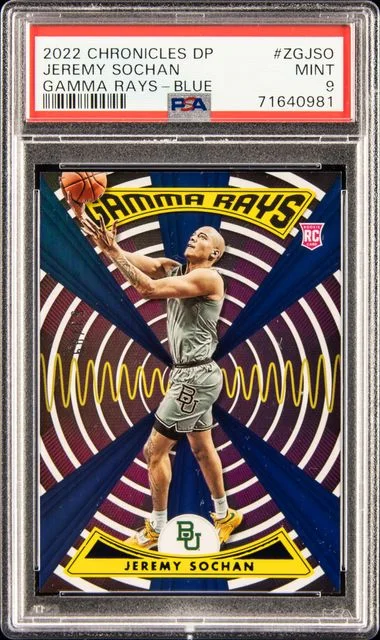 2022 Panini Chronicles Draft Picks Gamma Rays Blue Zgjso Jeremy Sochan #no-number card image