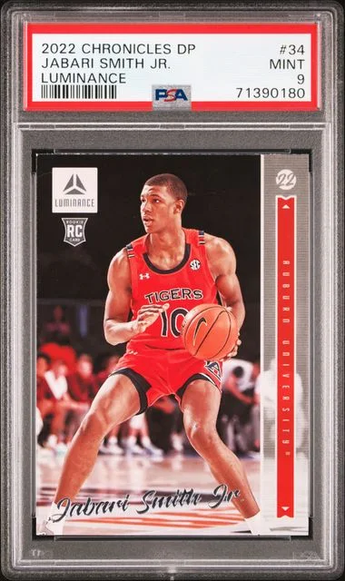2022 Panini Chronicles Draft Picks Jabari Smith Jr. Luminance #34 card image