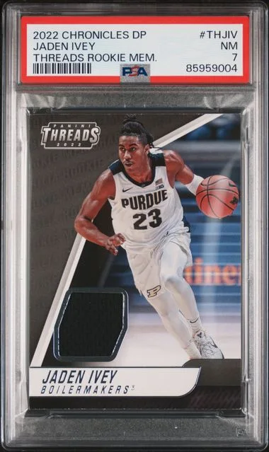 2022 Panini Chronicles Draft Picks Jaden Ivey Threads Memorabilia #THJIV card image