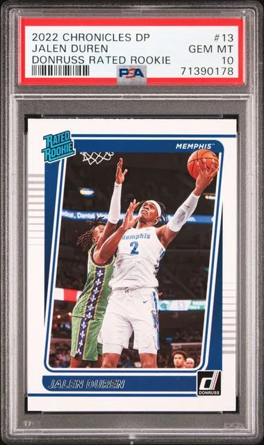 2022 Panini Chronicles Draft Picks Jalen Duren Purple #13 card image
