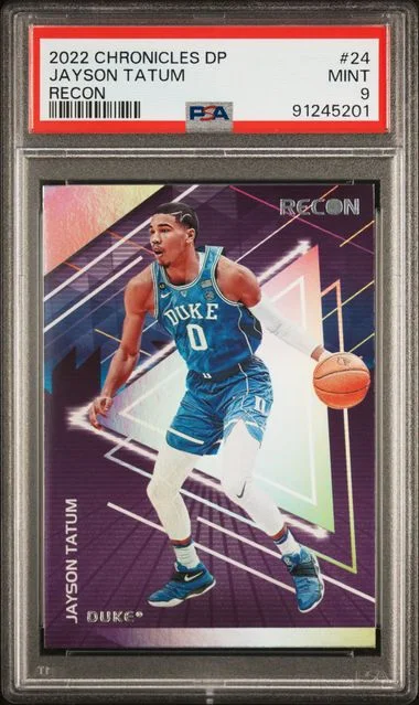 2022 Panini Chronicles Draft Picks Jayson Tatum Recon #24 card image
