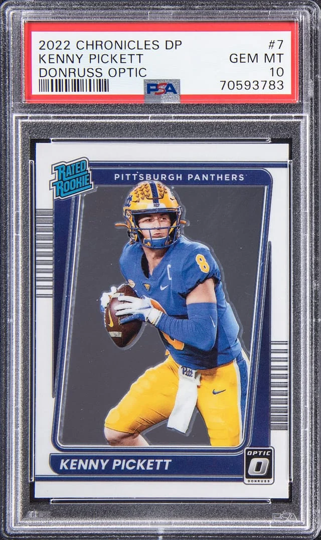 2022 Panini Chronicles Draft Picks Kenny Pickett Donruss Optic #7 card image