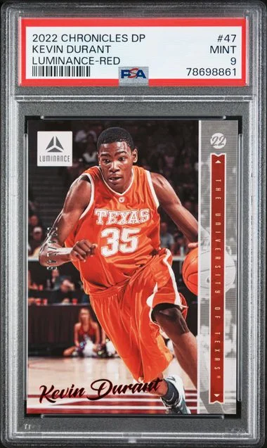2022 Panini Chronicles Draft Picks Kevin Durant Luminance Red #47 card image