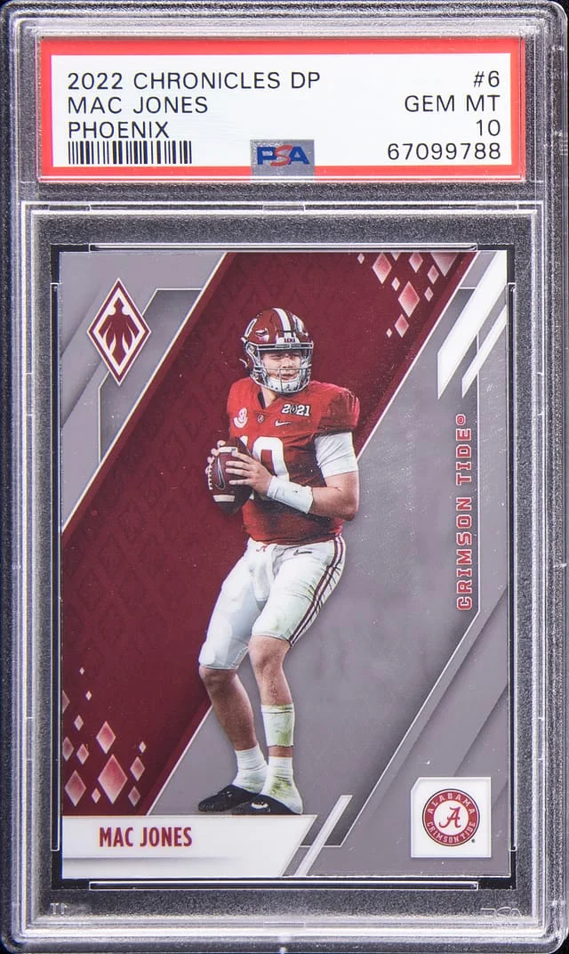 2022 Panini Chronicles Draft Picks Mac Jones Phoenix #6 card image