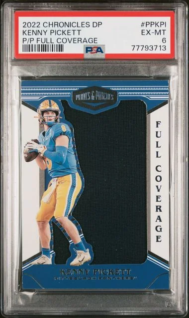 2022 Panini Chronicles Draft Picks Plates and Patches Full Coverage Ppkpi Kenny Pickett #no-number card image
