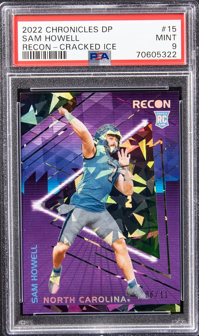 2022 Panini Chronicles Draft Picks Sam Howell Recon Cracked Ice #15 card image