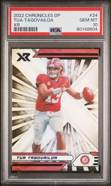 2022 Panini Chronicles Draft Picks Tua Tagovailoa Xr #24 card image