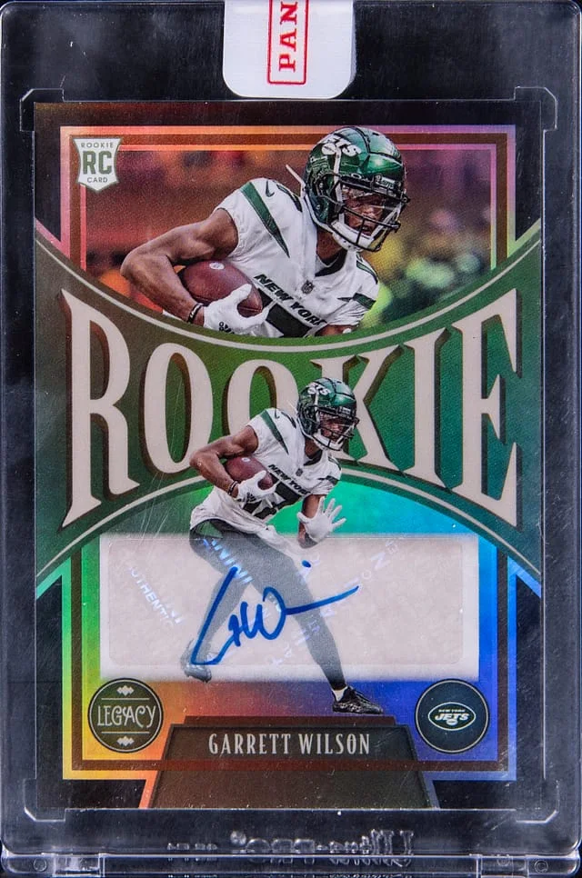 2022 Panini Chronicles Garrett Wilson Legacy Update Signatures Black #205 card image