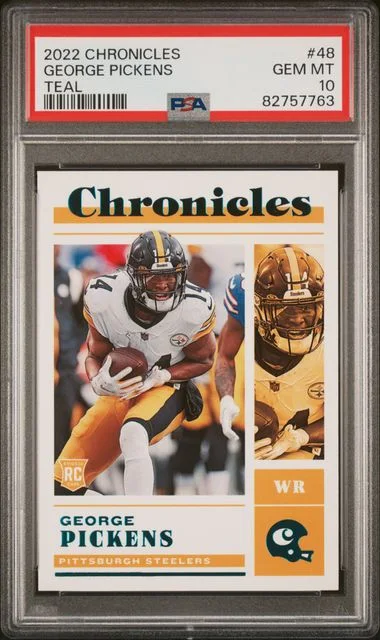 2022 Panini Chronicles George Pickens Teal #48 card image