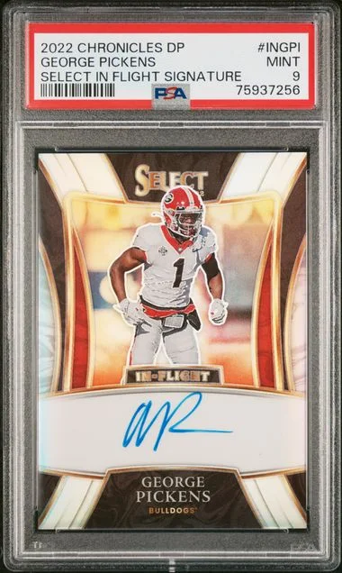 2022 Panini Chronicles George Pickens Select In Flight Signatures #IN-GPI card image