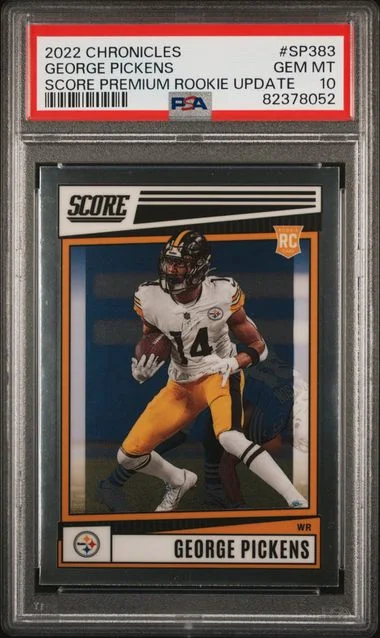 2022 Panini Chronicles George Pickens Score Premium Rookies Update #SP383 card image