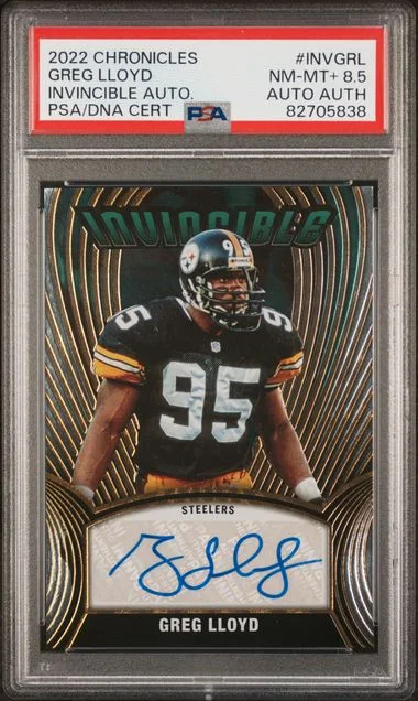 2022 Panini Chronicles Greg Lloyd Invincible Autographs #INV-GRL card image
