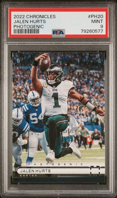2022 Panini Chronicles Jalen Hurts Photogenic #PH20 card image