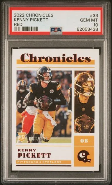2022 Panini Chronicles Kenny Pickett Red #33 card image