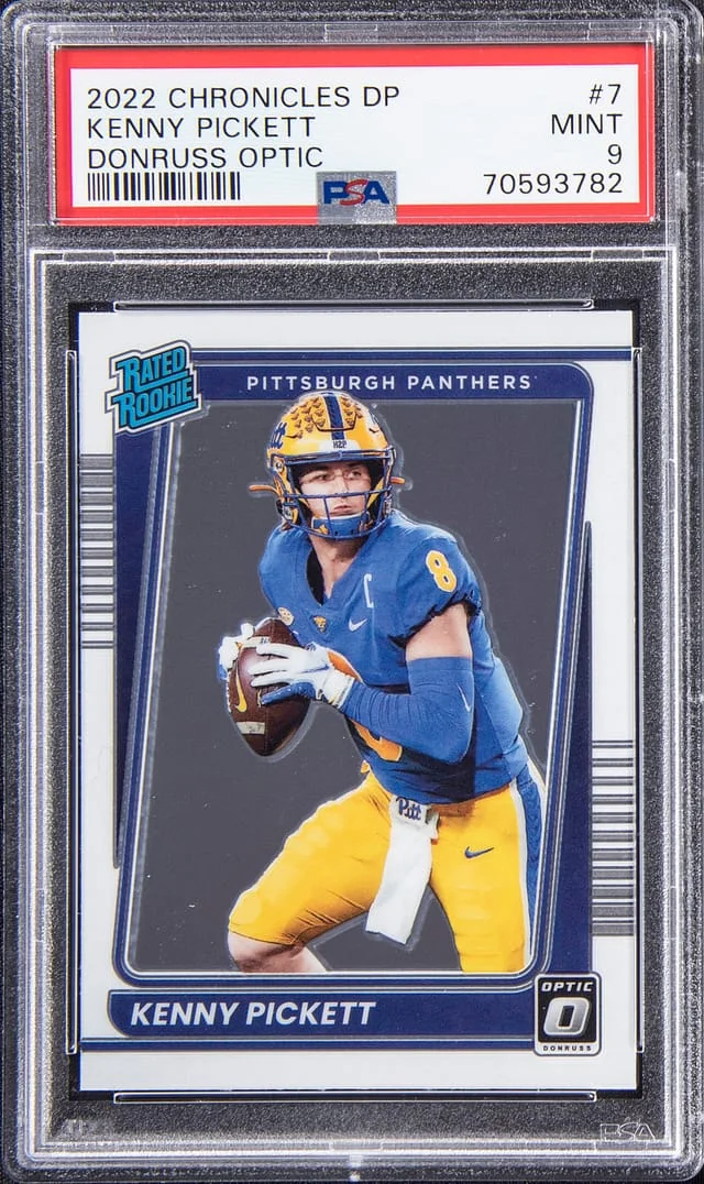 2022 Panini Chronicles Kenny Pickett Draft Pick Donruss Optic #7 card image