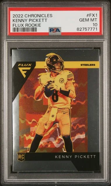 2022 Panini Chronicles Kenny Pickett Flux Rookies #Fx1 card image