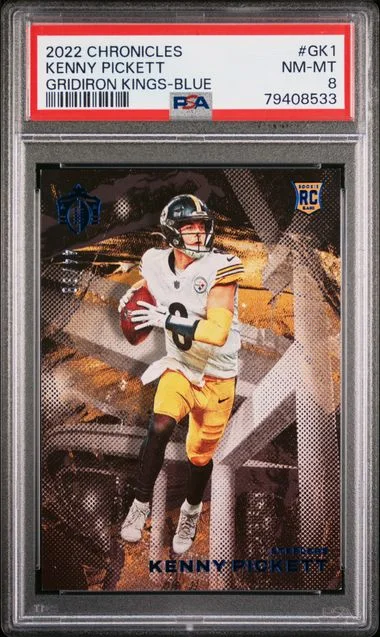 2022 Panini Chronicles Kenny Pickett Gridiron Kings Blue #GK1 card image