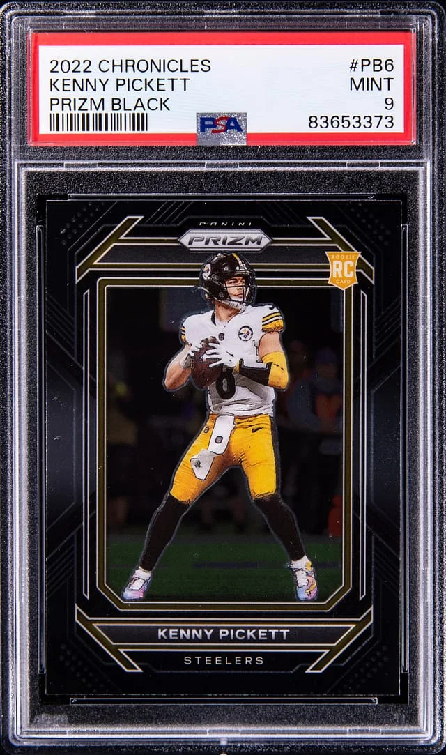 2022 Panini Chronicles Kenny Pickett Prizm Black #PB-6 card image