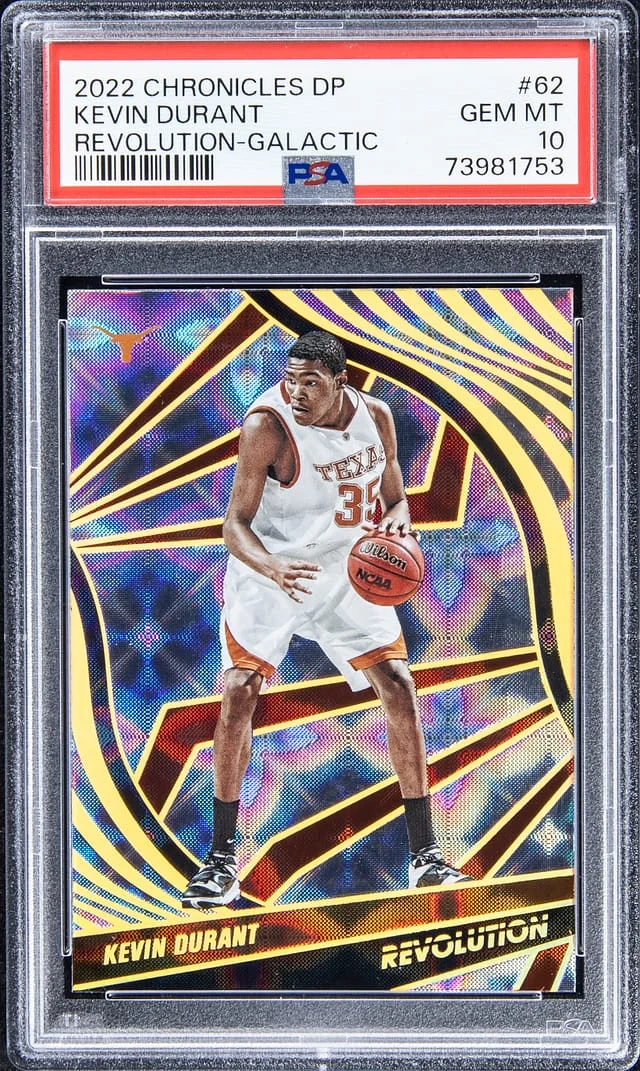 2022 Panini Chronicles Kevin Durant DP Revolution Galactic #62 card image