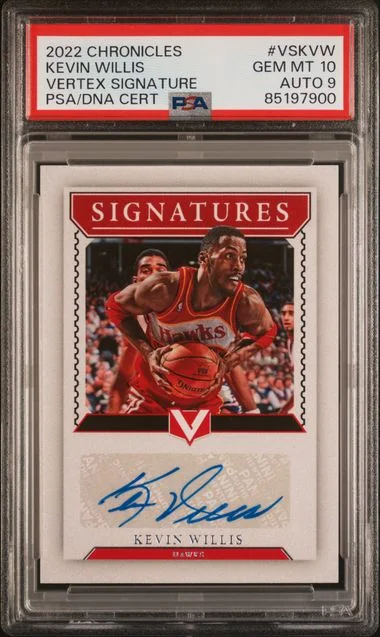 2022 Panini Chronicles Kevin Willis Vertex Signatures #VSKVW card image