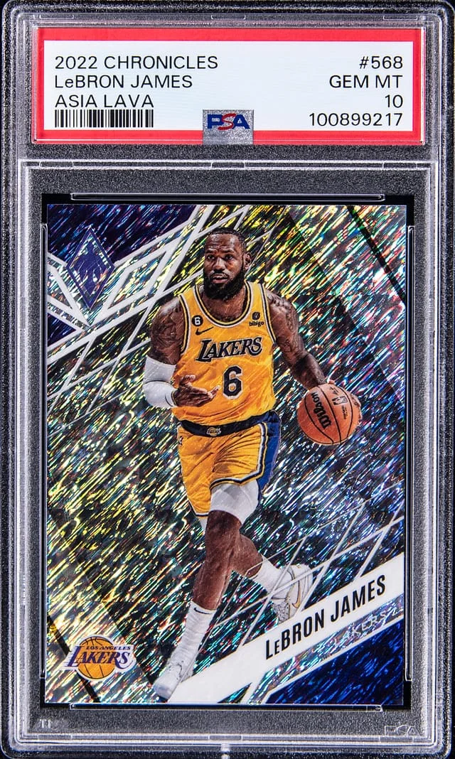 2022 Panini Chronicles LeBron James Asia Lava #568 card image