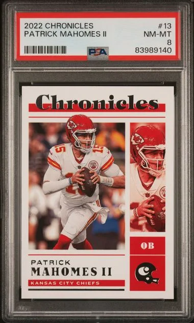 2022 Panini Chronicles Patrick Mahomes II Jersey #13 card image
