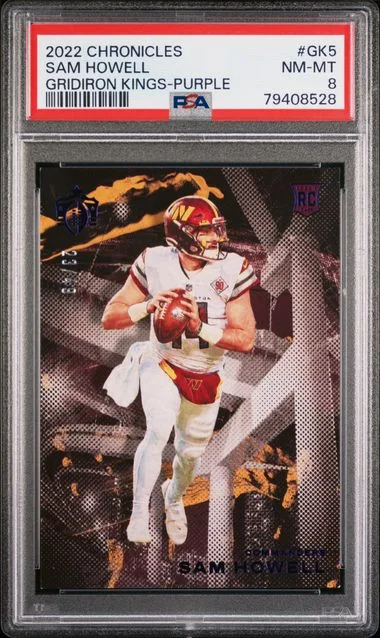 2022 Panini Chronicles Sam Howell Gridiron Kings Purple #GK5 card image