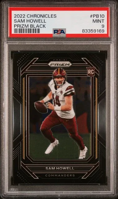 2022 Panini Chronicles Sam Howell Prizm Black #PB10 card image