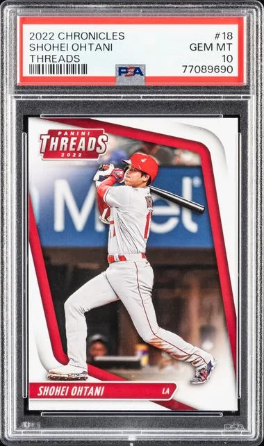 2022 Panini Chronicles Shohei Ohtani Threads #18 card image
